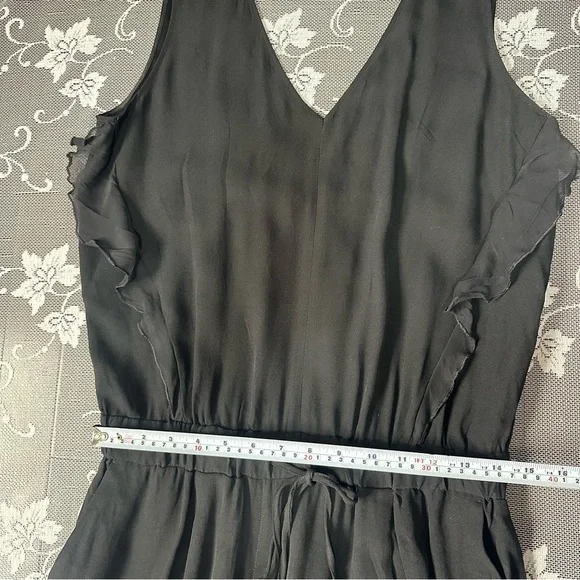 Iris & Ink Black Ruffle Jumpsuit - Picture 7 of 16